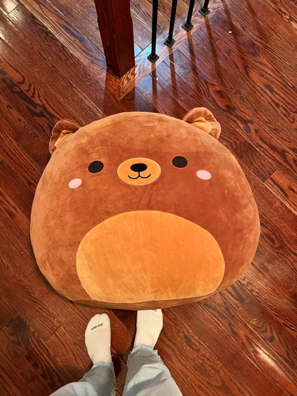 Squishmallows Brown Bear Plush Pillow